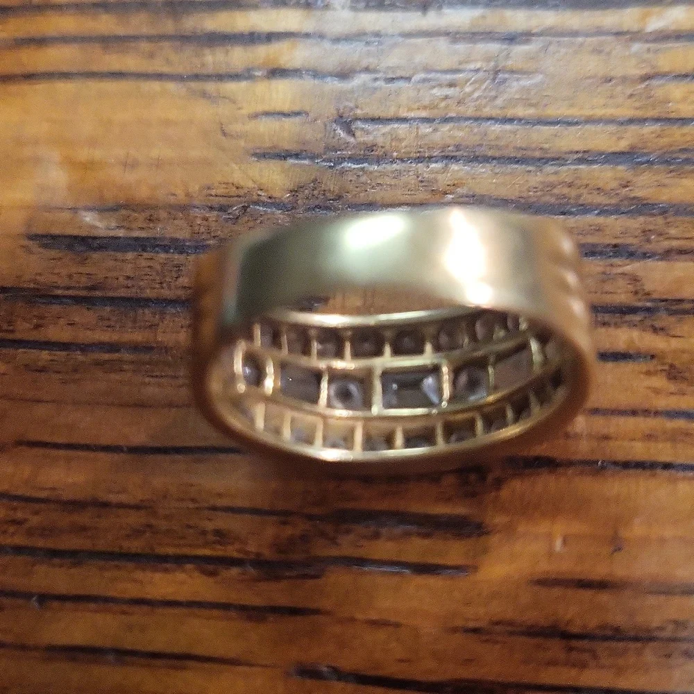 18 KT GOLD 1 Carat E F VVS 1  EXTREMELY FINE ESTATE DIAMOND RING  ONE OF A KIND - Picture 4 of 6